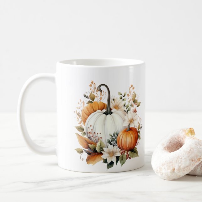 Taza De Café Calabazas de Otoño  (Con donut)