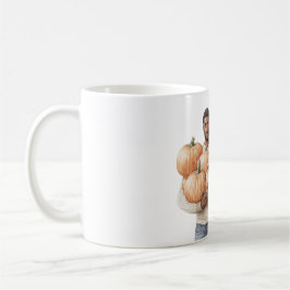 Taza De Café Calabazas Naranjas Hombre Negro