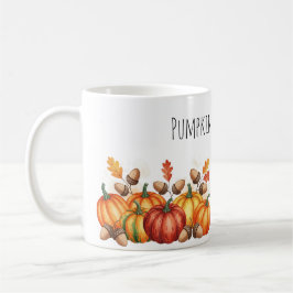 Taza De Café Calabazas otoñales con maíz
