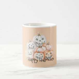 Taza De Café Calabazas talladas de Halloween