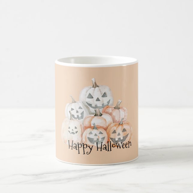 Taza De Café Calabazas talladas de Halloween (Centro)