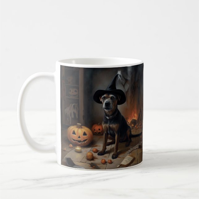 Taza De Café Calabazas Terrier de la Bahía de Chesapeake Hallow (Izquierda)