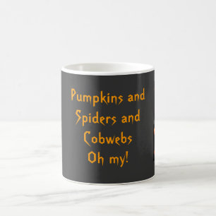 Taza De Café Calabazas y arañas y telarañas