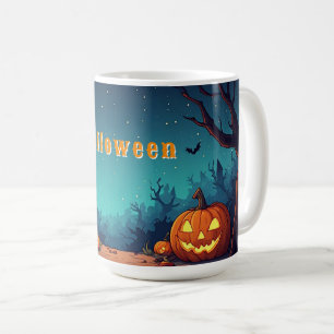 Taza De Café Calabazas y Hogares Embrujados en Noche de Hallowe