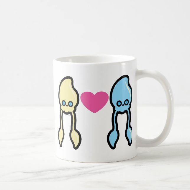 Taza De Café Calamares en amor (Derecha)