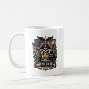 Taza De Café Calavera Colonial Patriótica Comandante Oscuro Pat