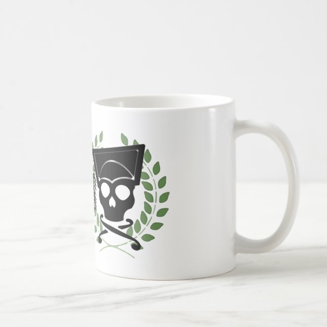 Taza De Café Calavera con corona (verde) (Derecha)