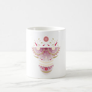 Taza De Café Calavera de azúcar con gafas retro - Día de los Mu