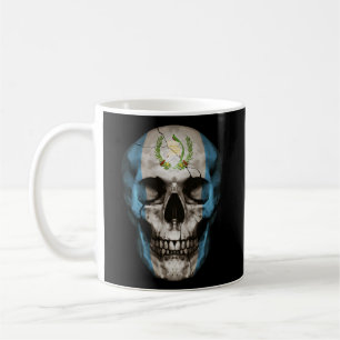 Taza De Café Calavera de bandera de Guatemala raíz de patriarca