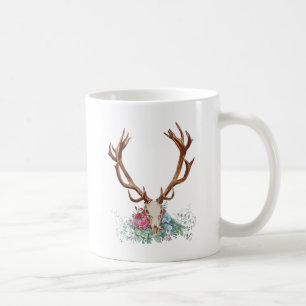Taza De Café Calavera De Cerveza Con Flores 2