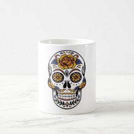 Taza De Café Calavera de Halloween