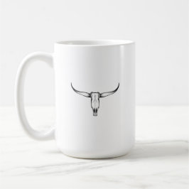 Taza De Café Calavera de Texas Longhorn