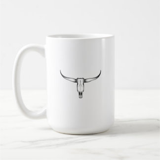 Taza De Café Calavera de Texas Longhorn