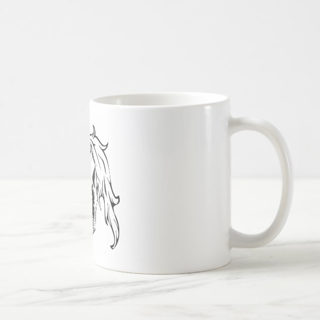 Taza De Café Calavera de Unicorn (Derecha)