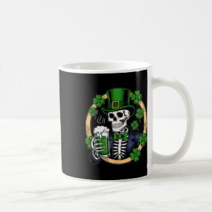 Taza De Café Calavera Día de San Patricio Hombres Mujeres Cerve