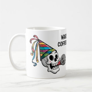 Taza De Café Calavera Fiesta colorida