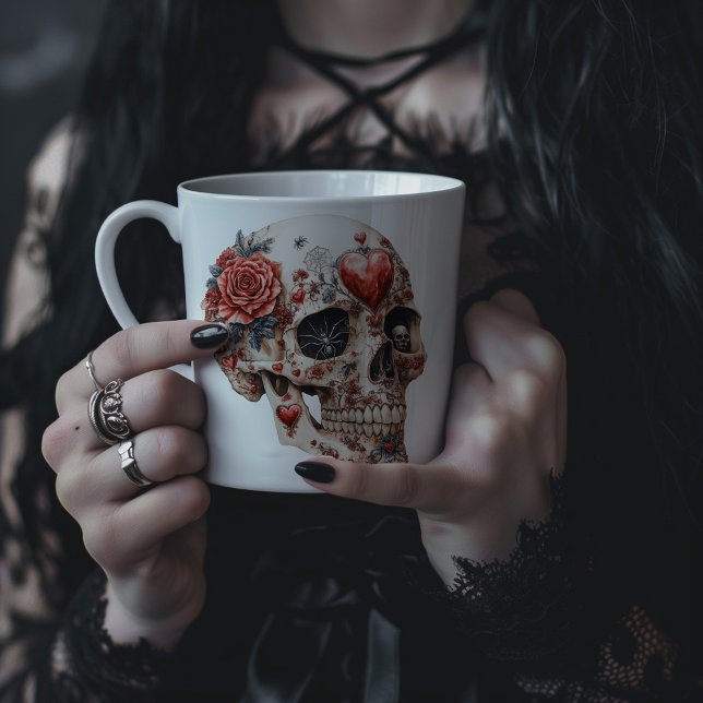 Taza De Café Calavera gótica (Subido por el creador)