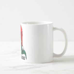 Taza De Café Calavera gótica de Navidad con sombrero de Santa