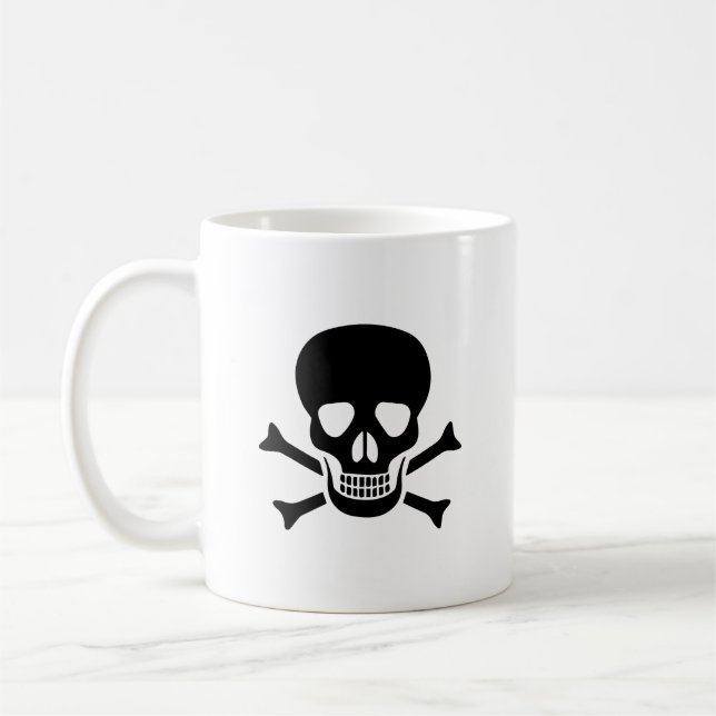Taza De Café Calavera humana (Izquierda)
