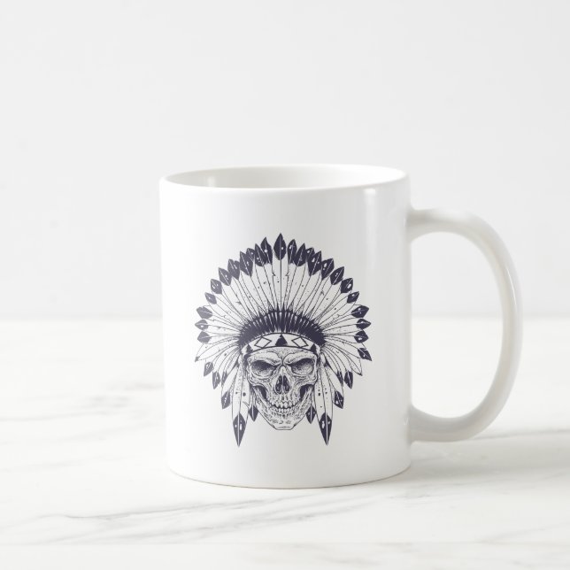 Taza De Café Calavera india (Derecha)
