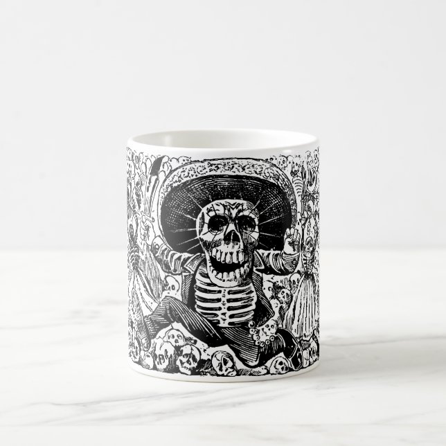 Taza De Café Calavera Oaxaqueña de José Guadalupe Posada (Centro)