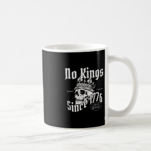 Taza De Café Calavera Retro Ningún Rey Desde 1776 Resistir 