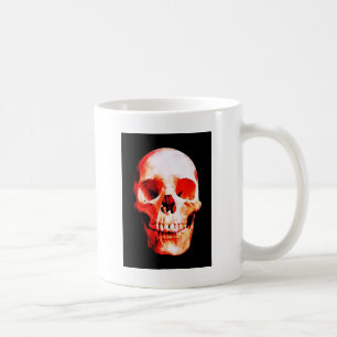 Taza De Café Calavera roja