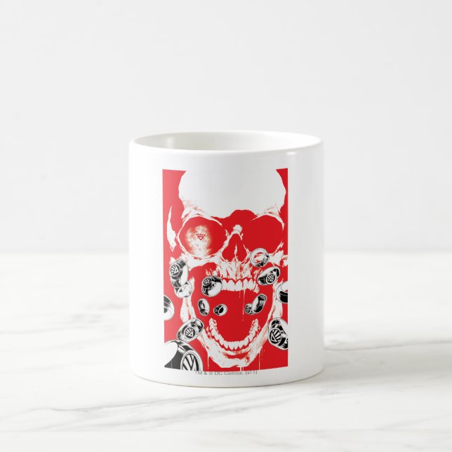 Taza De Café Calavera y anillos - Rojo (Centro)