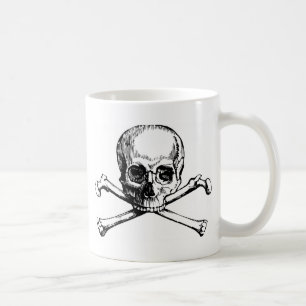 Taza De Café Calavera y huesos