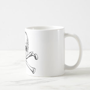 Taza De Café Calavera y huesos