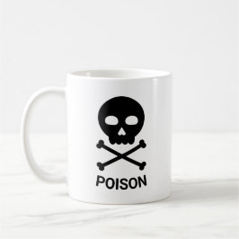 Taza De Café Calavera y huesos con texto