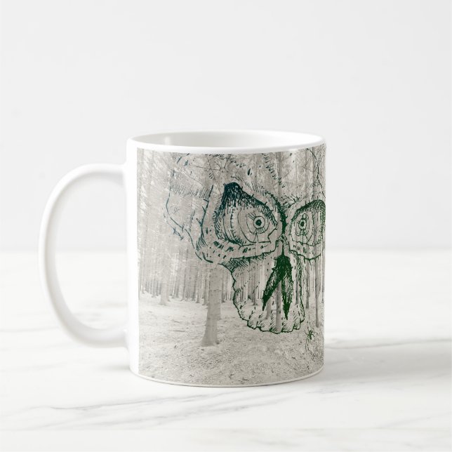 Taza De Café Calavera y paro forestal (Izquierda)