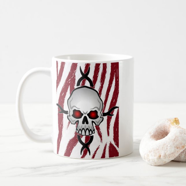 Taza De Café calaveras (Con donut)