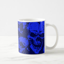 Taza De Café Calaveras azules