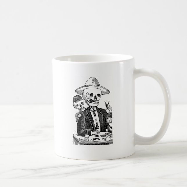 Taza De Café Calaveras de Guadalajara, México (Derecha)