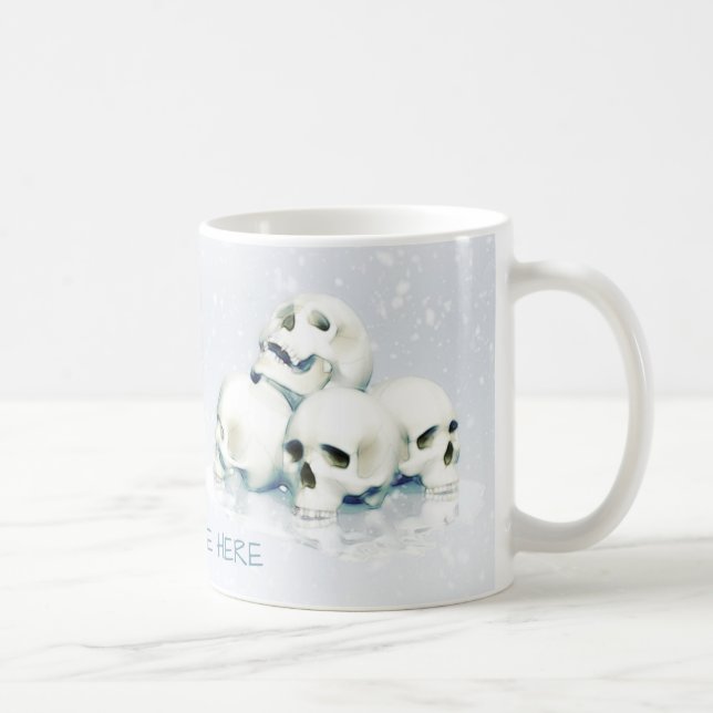 Taza De Café Calaveras en la nieve (Derecha)