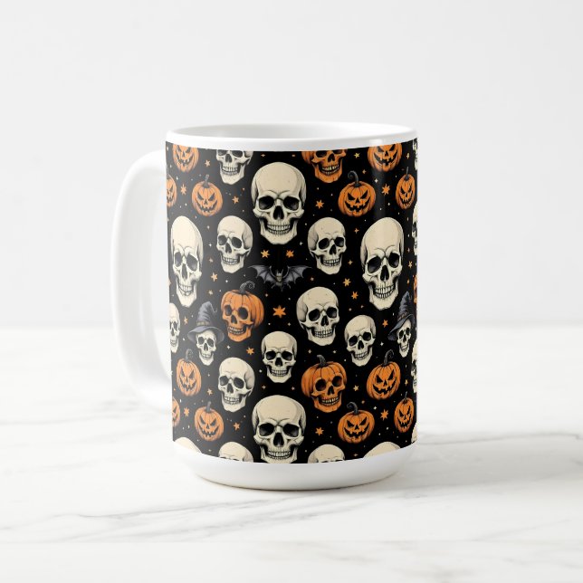 Taza De Café Calaveras para Halloween (Anverso izquierdo)