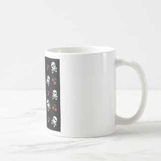 Taza De Café Calaveras y cerezas rocosas de RAB en negro