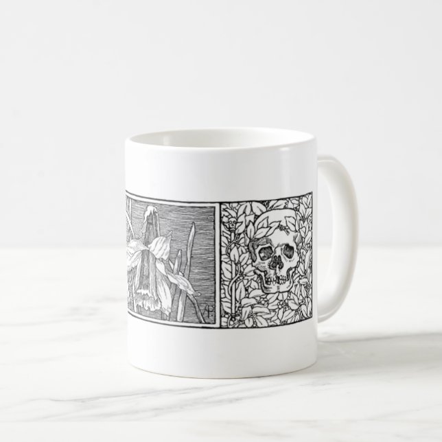 Taza De Café Calaveras y desfalcos Arte macabro (Anverso derecho)