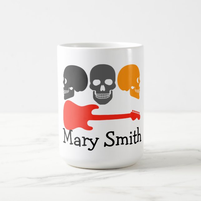 Taza De Café Calaveras y guitarra (Centro)