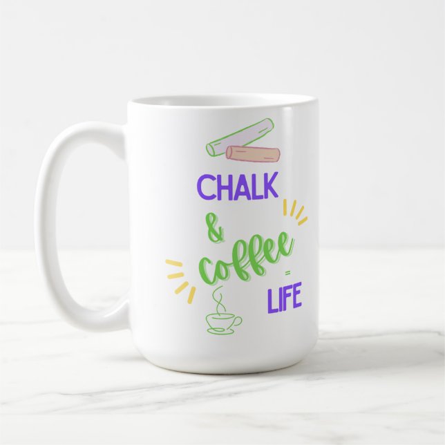 Taza De Café Calca y café = Vida (Izquierda)