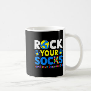 Taza De Café calcetines de apoyo para la conciencia del síndrom
