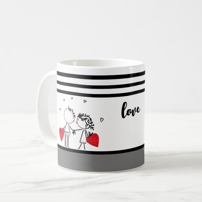 Taza De Café Calcetines de boda, día de San Valentín (Anverso izquierdo)
