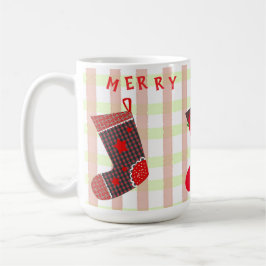 Taza De Café calcetines navideños alegres