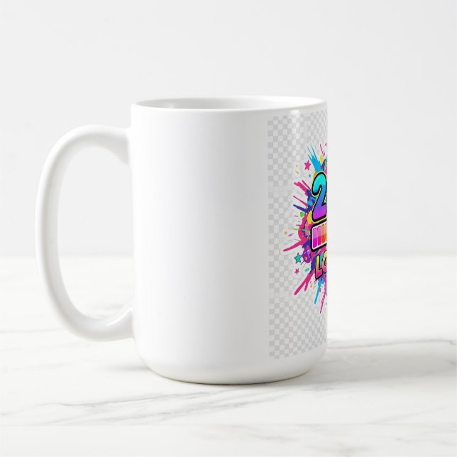 Taza De Café Calcomanía de barra de progreso 2026 cargando... (Izquierda)