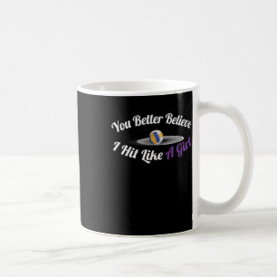 Taza De Café Calcomanía de poder de chica de golpe de ojo de vo