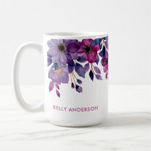Taza De Café Calcomanía floral de moda botánica tropical femeni