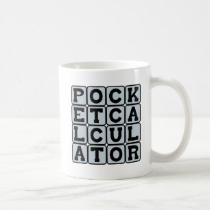 Taza De Café Calculadora de Bolsillo, Herramienta Matemática