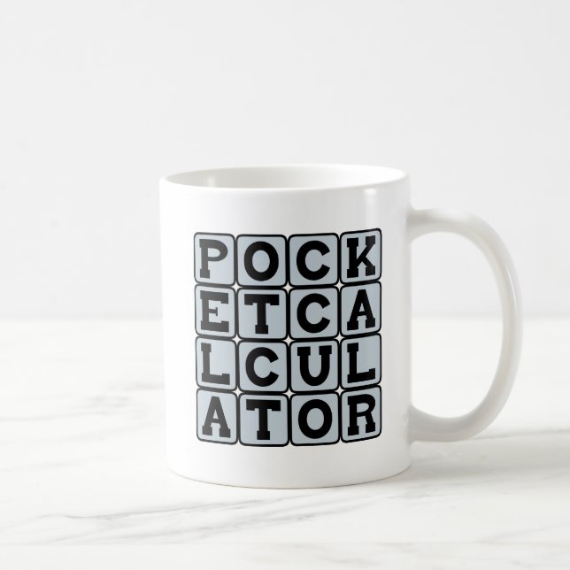 Taza De Café Calculadora de Bolsillo, Herramienta Matemática (Derecha)