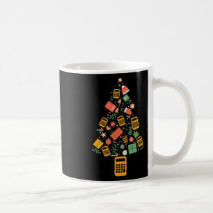 Taza De Café Calculadora de contabilidad de árbol de Navidad Fi